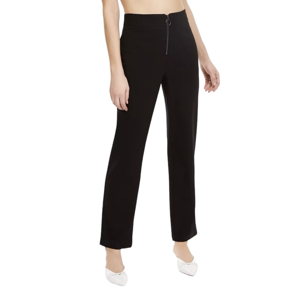 Danielle Bernstein For Macy’s “WeWoreWhat” Zip-Up Black Pants Sz 12 NWT